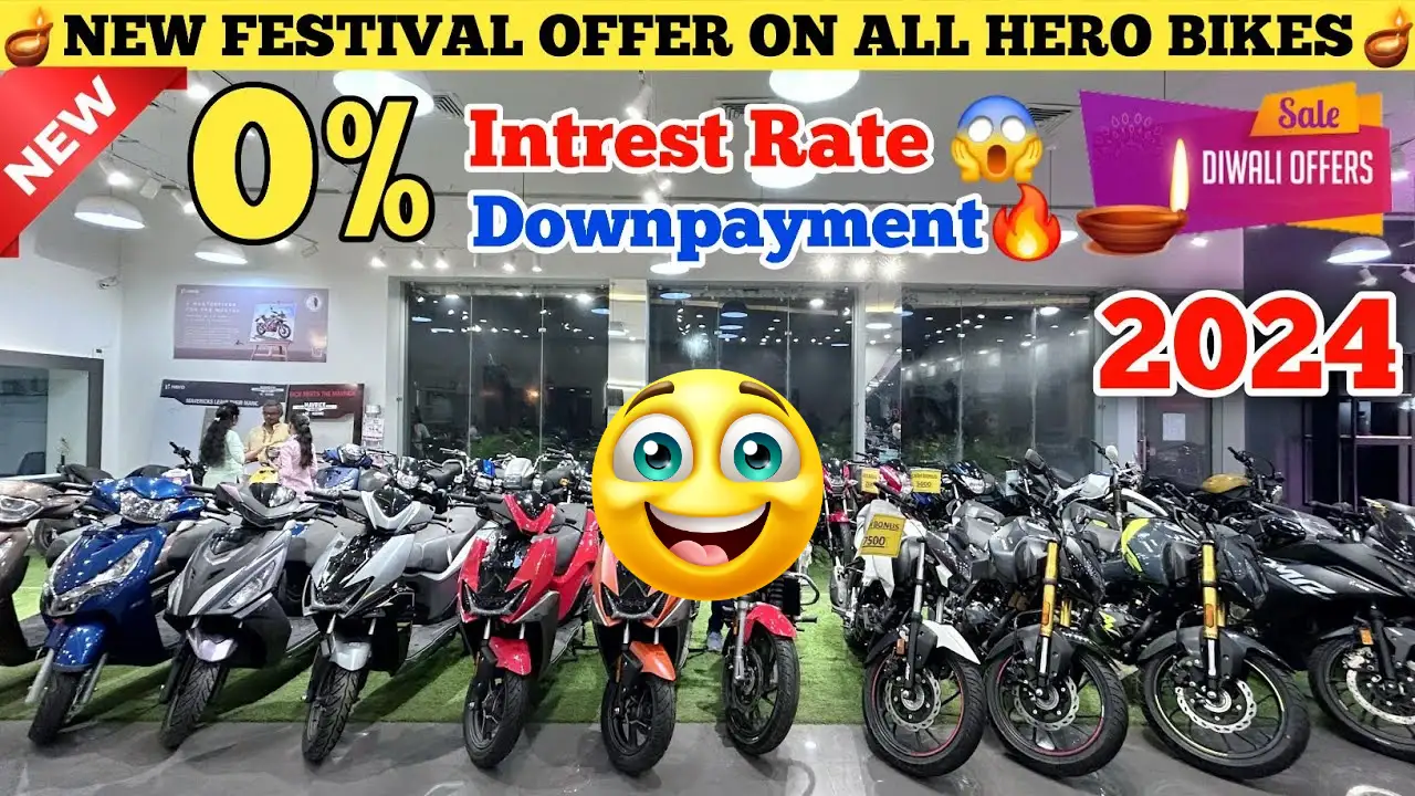 New 2024 Hero All Bikes Diwali Discount Offers With On Road Price || Splendor,Glamour,Hf..etc